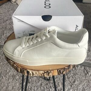 Aldo - COBI White Leather Sneakers